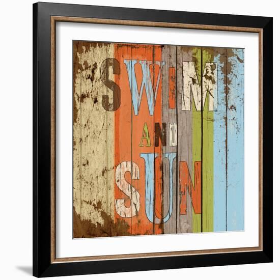 Swim and Sun-Elizabeth Medley-Framed Art Print