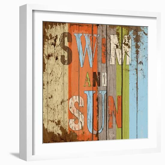 Swim and Sun-Elizabeth Medley-Framed Art Print