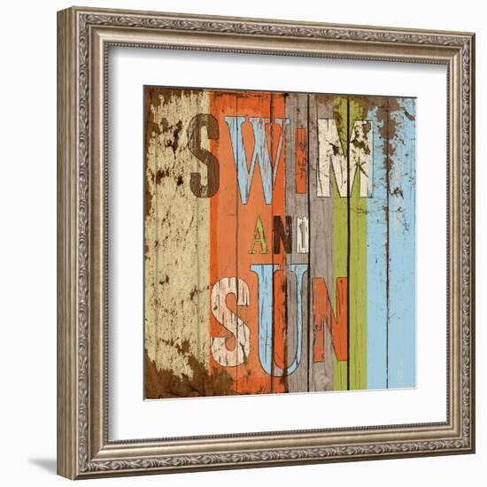 Swim and Sun-Elizabeth Medley-Framed Art Print