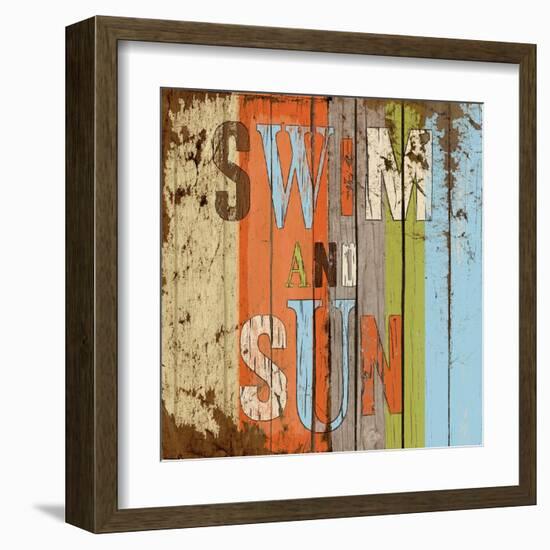 Swim and Sun-Elizabeth Medley-Framed Art Print