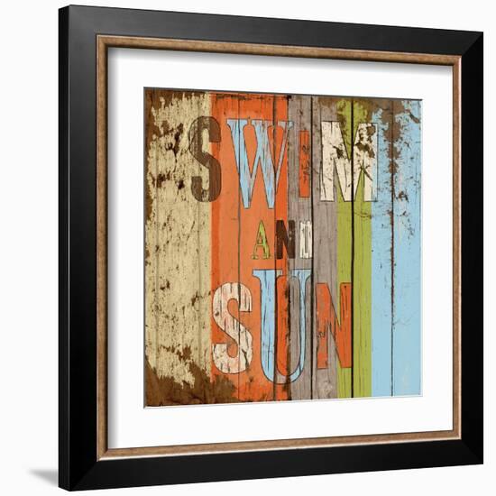 Swim and Sun-Elizabeth Medley-Framed Art Print