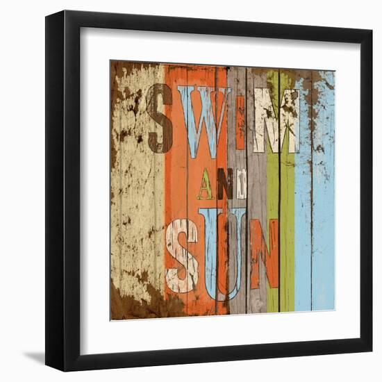 Swim and Sun-Elizabeth Medley-Framed Art Print