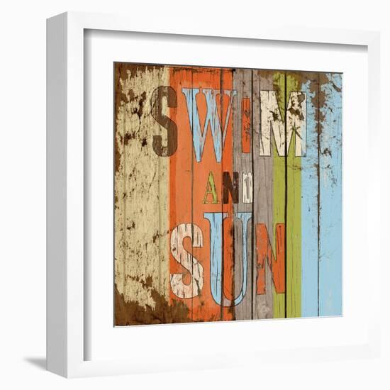 Swim and Sun-Elizabeth Medley-Framed Art Print