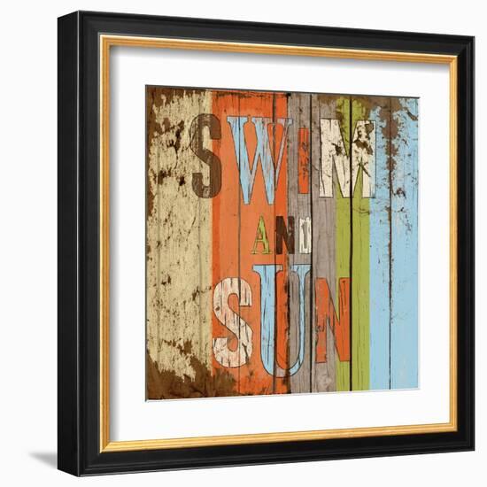 Swim and Sun-Elizabeth Medley-Framed Art Print