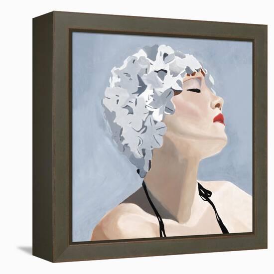 Swim Cap II-Clayton Rabo-Framed Premier Image Canvas