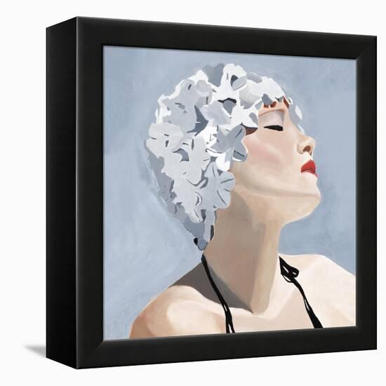 Swim Cap II-Clayton Rabo-Framed Premier Image Canvas