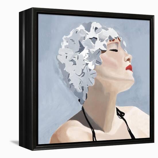 Swim Cap II-Clayton Rabo-Framed Premier Image Canvas