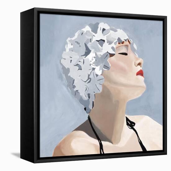 Swim Cap II-Clayton Rabo-Framed Premier Image Canvas