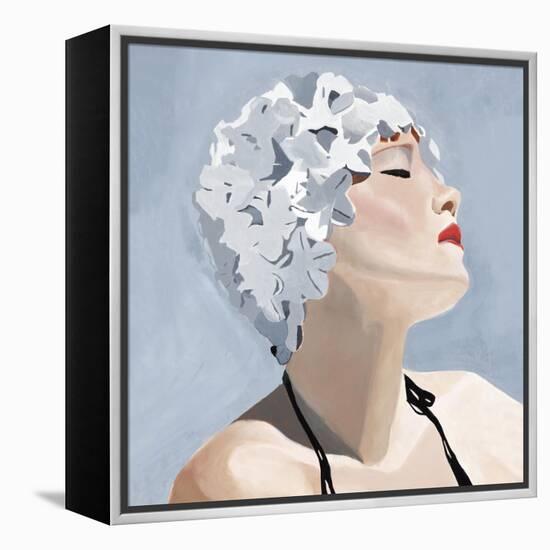 Swim Cap II-Clayton Rabo-Framed Premier Image Canvas