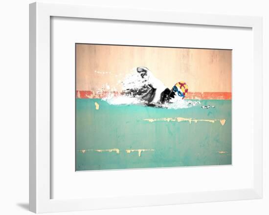 Swim on! Bronx, NYC-Masterfunk collective-Framed Giclee Print