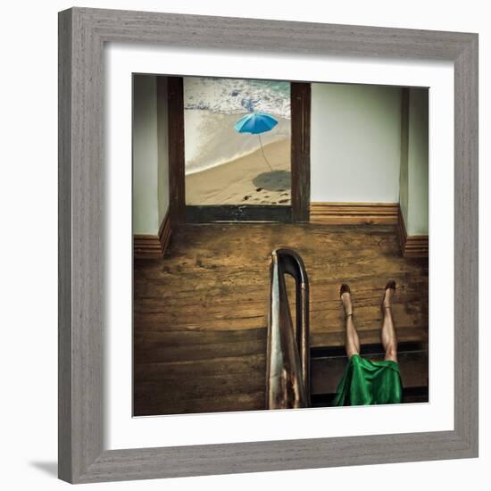 Swim or dive!-null-Framed Photographic Print