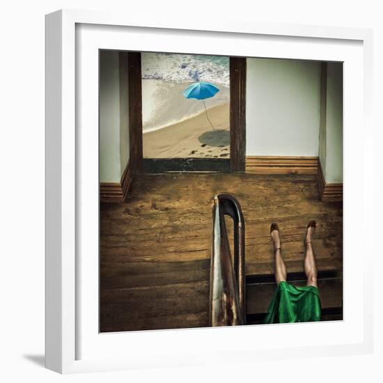 Swim or dive!-null-Framed Photographic Print