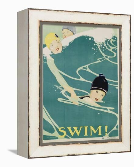 Swim! Poster-Anita Parkhurst-Framed Premier Image Canvas