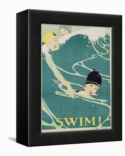 Swim! Poster-Anita Parkhurst-Framed Premier Image Canvas