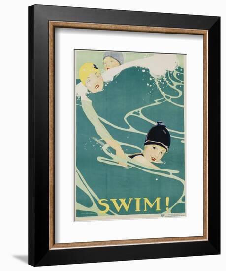 Swim! Poster-Anita Parkhurst-Framed Giclee Print