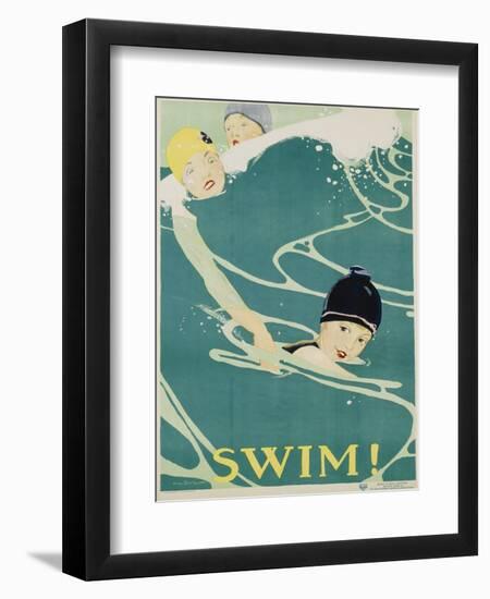 Swim! Poster-Anita Parkhurst-Framed Giclee Print