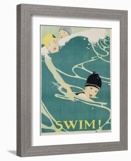 Swim! Poster-Anita Parkhurst-Framed Giclee Print