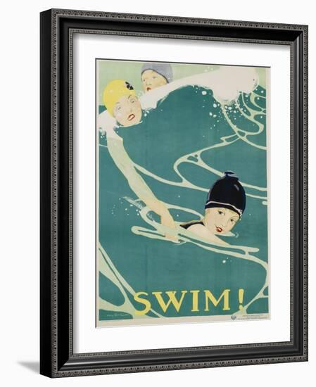 Swim! Poster-Anita Parkhurst-Framed Giclee Print