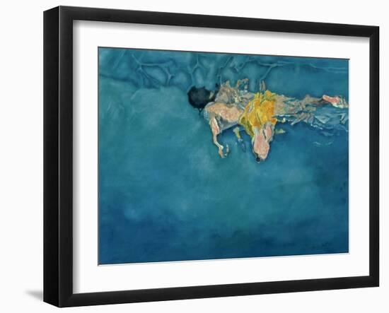 Swimmer in Yellow, 1990-Gareth Lloyd Ball-Framed Giclee Print