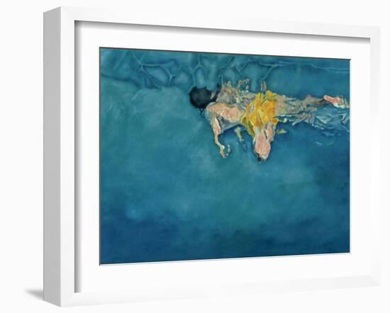 Swimmer in Yellow, 1990-Gareth Lloyd Ball-Framed Giclee Print