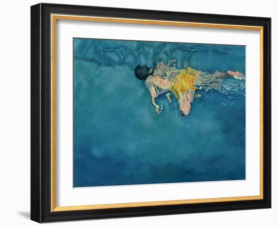 Swimmer in Yellow, 1990-Gareth Lloyd Ball-Framed Giclee Print