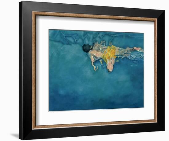 Swimmer in Yellow, 1990-Gareth Lloyd Ball-Framed Giclee Print