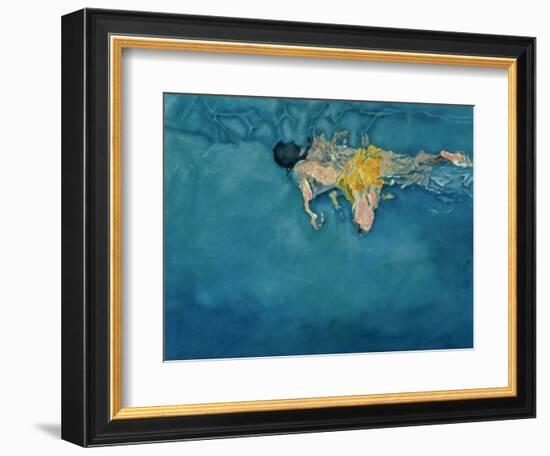 Swimmer in Yellow, 1990-Gareth Lloyd Ball-Framed Giclee Print