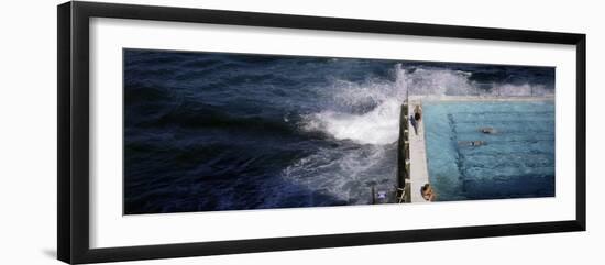 Swimmers in Bondi Icebergs Pool, Sydney, New South Wales, Australia, Pacific-Purcell-Holmes-Framed Photographic Print