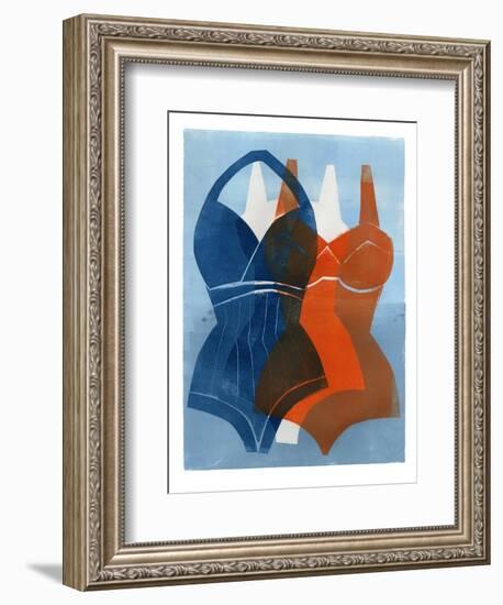 Swimmers-Stacy Milrany-Framed Art Print