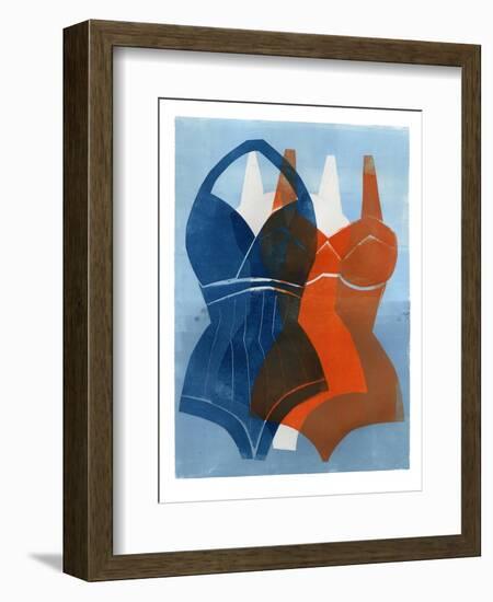 Swimmers-Stacy Milrany-Framed Art Print