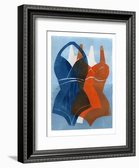 Swimmers-Stacy Milrany-Framed Art Print