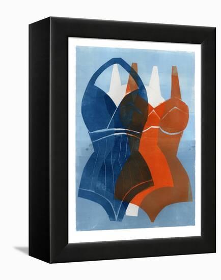 Swimmers-Stacy Milrany-Framed Stretched Canvas