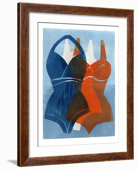 Swimmers-Stacy Milrany-Framed Art Print