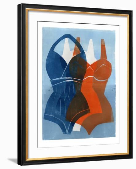 Swimmers-Stacy Milrany-Framed Art Print