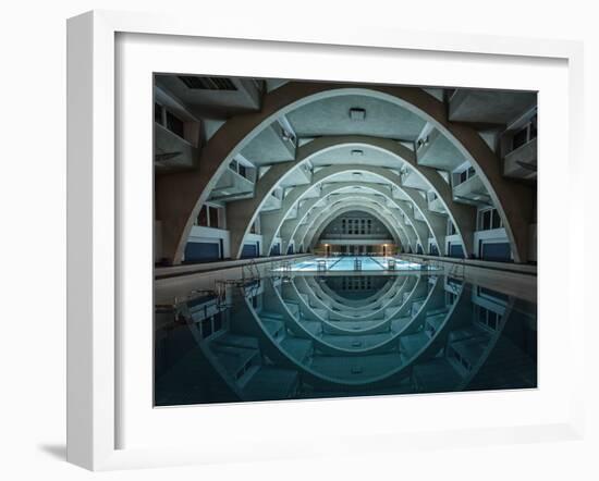 Swimming at Night-Renate Reichert-Framed Photographic Print