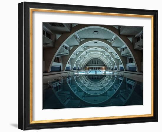 Swimming at Night-Renate Reichert-Framed Photographic Print