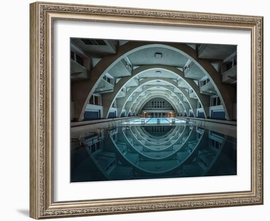 Swimming at Night-Renate Reichert-Framed Art Print