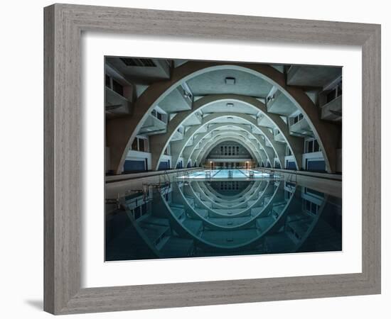 Swimming at Night-Renate Reichert-Framed Art Print