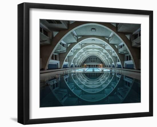 Swimming at Night-Renate Reichert-Framed Art Print