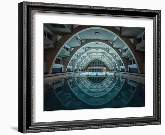 Swimming at Night-Renate Reichert-Framed Art Print