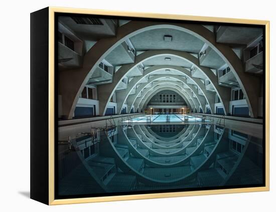 Swimming at Night-Renate Reichert-Framed Stretched Canvas