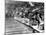 Swimming Competition at Berlin Olympic Games in 1936 : Here Swimmers Diving in Swimmming Pool-null-Mounted Photo