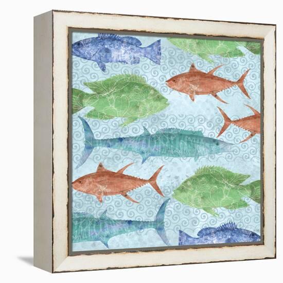 Swimming Fish-Bee Sturgis-Framed Stretched Canvas