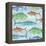 Swimming Fish-Bee Sturgis-Framed Stretched Canvas