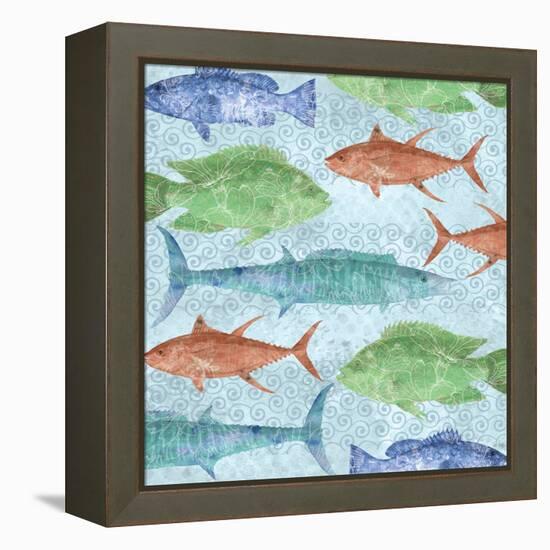 Swimming Fish-Bee Sturgis-Framed Stretched Canvas