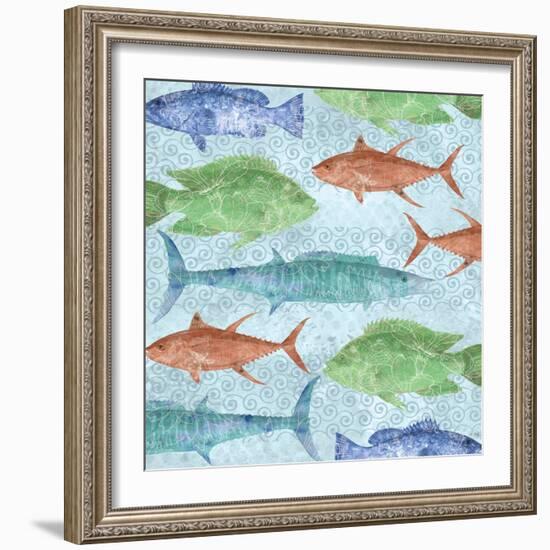 Swimming Fish-Bee Sturgis-Framed Art Print