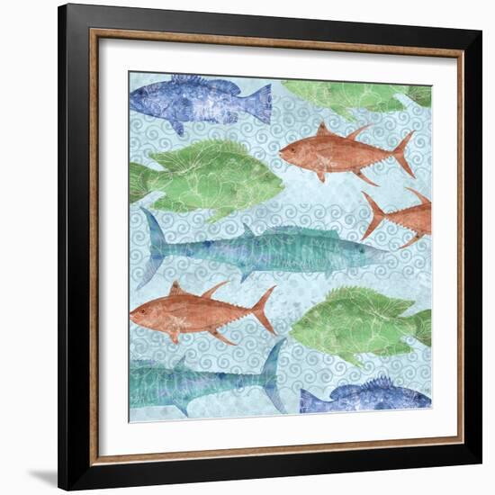 Swimming Fish-Bee Sturgis-Framed Art Print