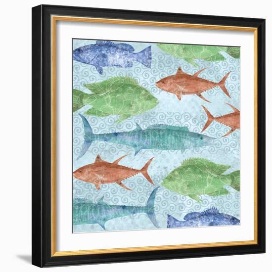 Swimming Fish-Bee Sturgis-Framed Art Print