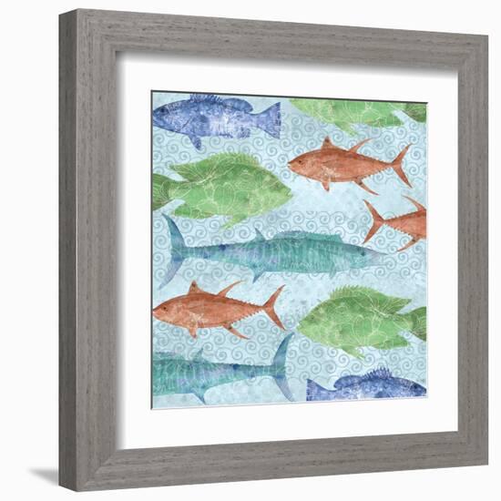 Swimming Fish-Bee Sturgis-Framed Art Print