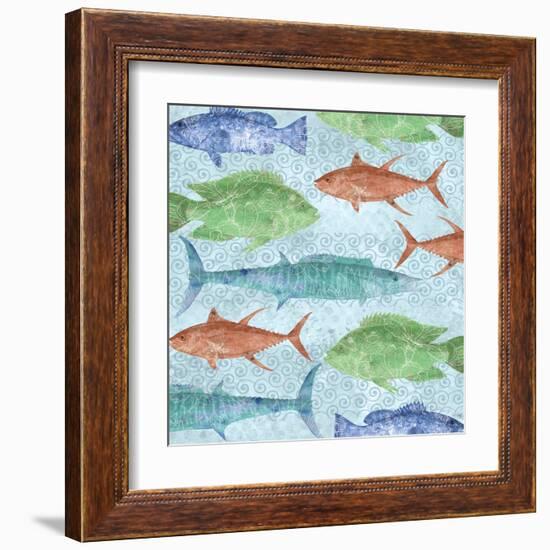 Swimming Fish-Bee Sturgis-Framed Art Print